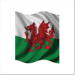 Y Ddraig Goch Welsh Flag Posters and Art